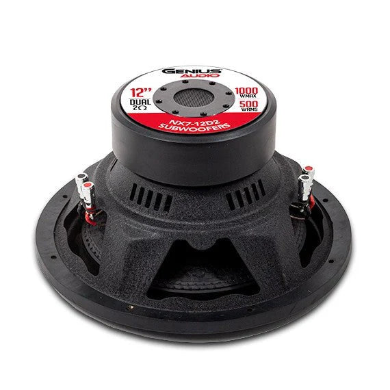 NX7-12D2 NX7-12D2 12-INCH SUBWOOFER 1000 WMAX / 500 WRMS DUAL 2 OHM COIL