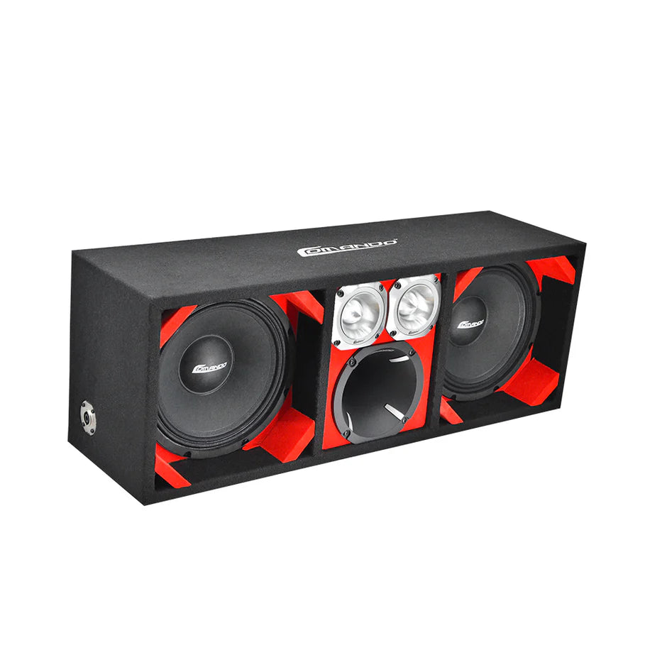 KTPON-210RED / DOUBLE 10’’ RED-BLACK DRIVER + 2TWEETER