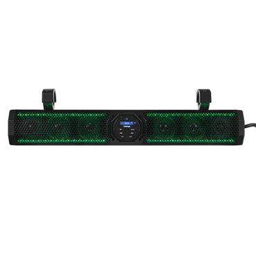 SB26BTXRGB 26" Marine Amplified Soundbar with Bluetooth USB & RGB Lighting 6 Speakers 600 Watts