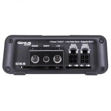GLT-85.4D MINI COMPACT DIGITAL 4-CHANNEL AMPLIFIER GLT SERIES 1000 WMAX / 85 WRMS X 4 CH STABLE 2 OHM STEREO