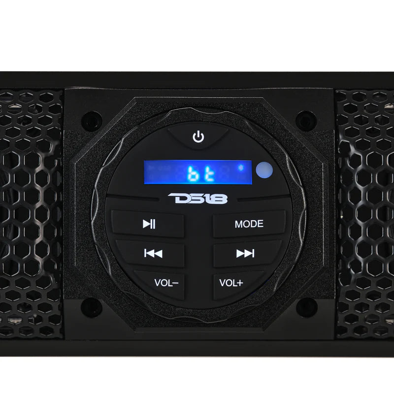 SB26BTXRGB 26" Marine Amplified Soundbar with Bluetooth USB & RGB Lighting 6 Speakers 600 Watts