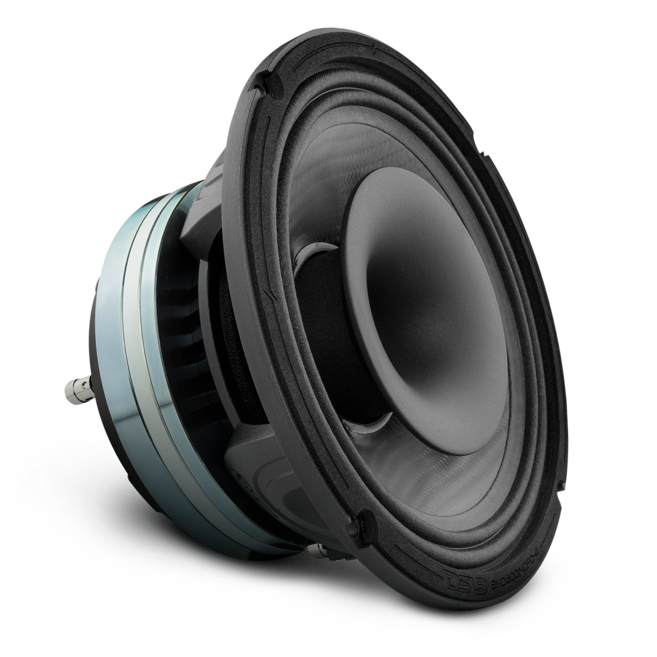 Altavoz coaxial híbrido de neodimio de medios graves, resistente al agua, de fibra de carbono, con controlador incorporado, 400 vatios RMS, 4 ohmios, 8HD800NCFD-4