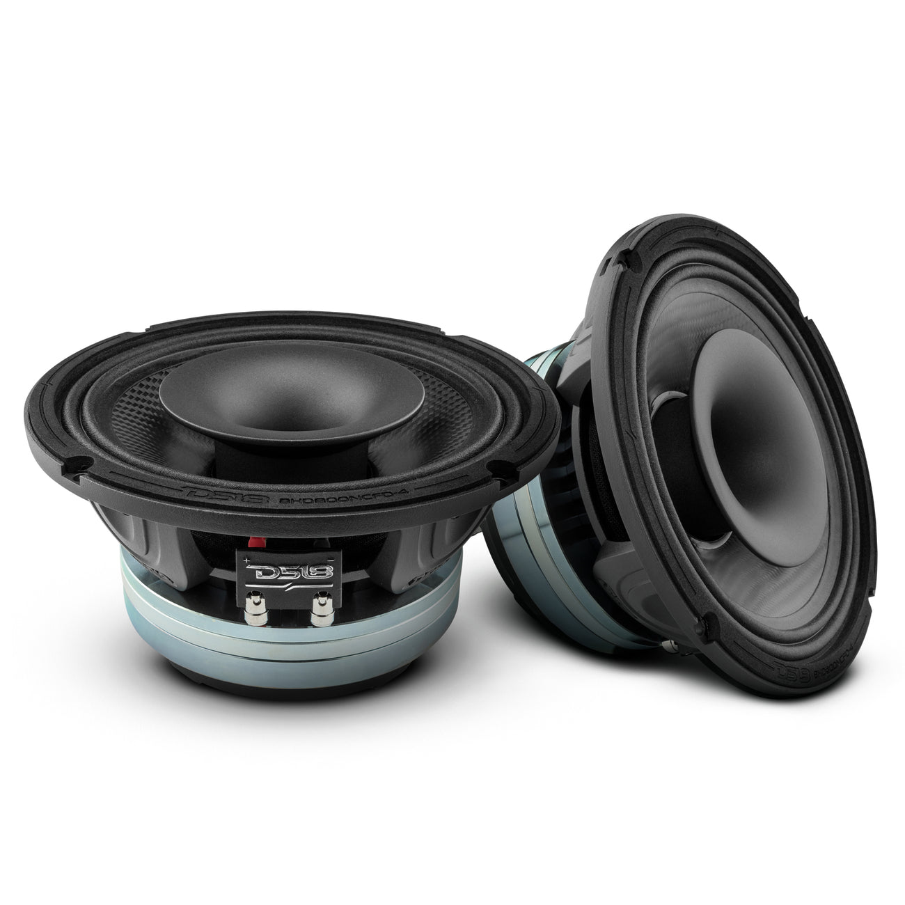 Altavoz coaxial híbrido de neodimio de medios graves, resistente al agua, de fibra de carbono, con controlador incorporado, 400 vatios RMS, 4 ohmios, 8HD800NCFD-4
