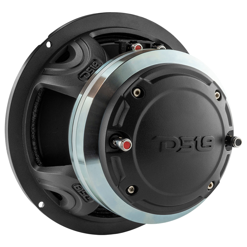 Altavoz coaxial híbrido de neodimio de medios graves, resistente al agua, de fibra de carbono, con controlador incorporado, 400 vatios RMS, 4 ohmios, 8HD800NCFD-4