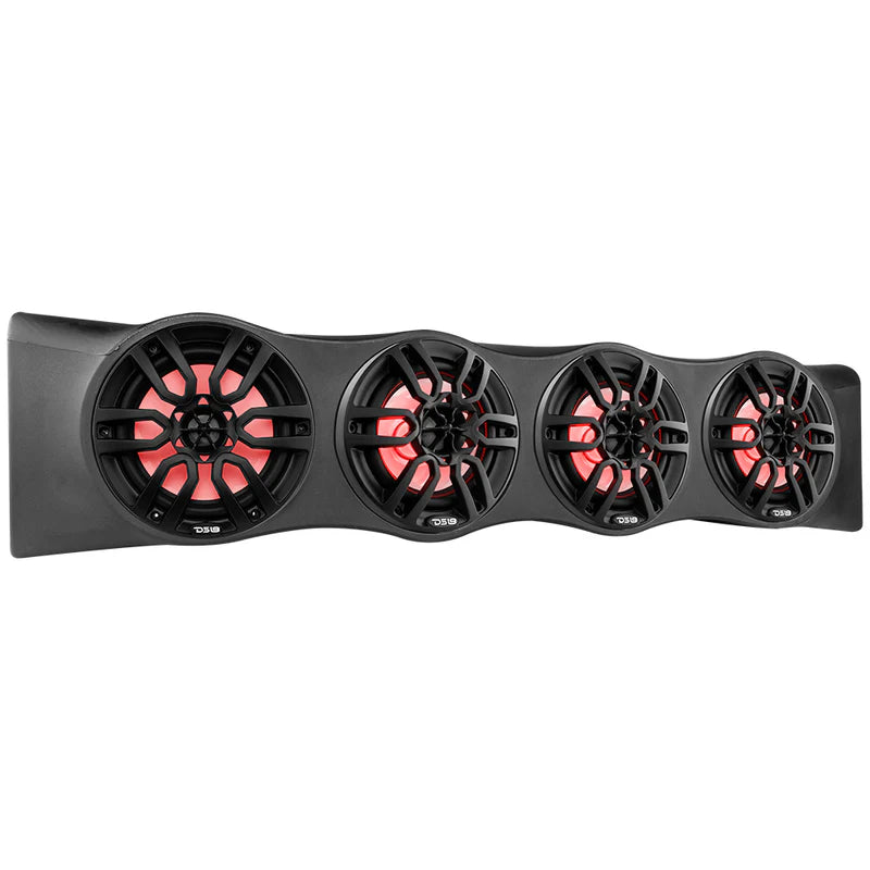 BRO-SBAR/BK Ford Bronco 6th Gen 4-Door Overhead Bar System fits 4 x 8" speakers + 2 x 6.5" Speakers and 2 x 3.78" Tweeters