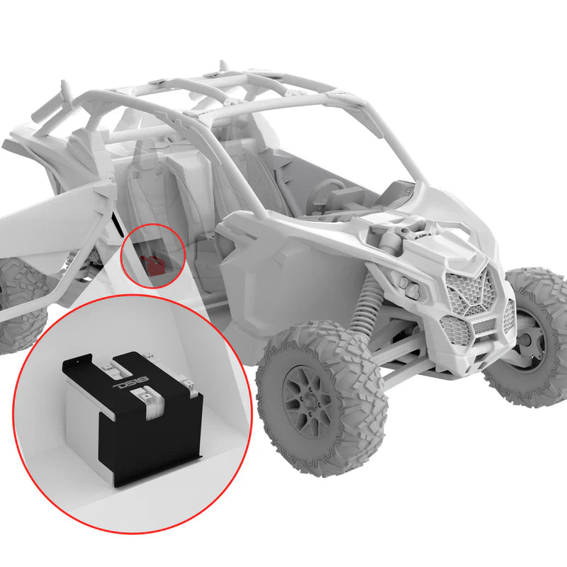 CA-X3DBATT Can-Am Maverick X3 Second Battery Upgrade Kit - More Battery Reserve Power For Longer Lasting Audio