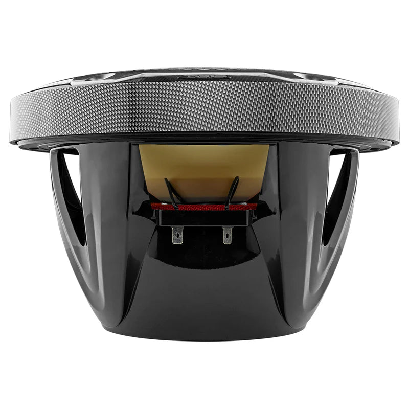 CF-10SUB NXL 10" Marine Subwoofer With LED RGB Lights 300 Watts Rms SVC 4-Ohm -Black Carbon Fiber
