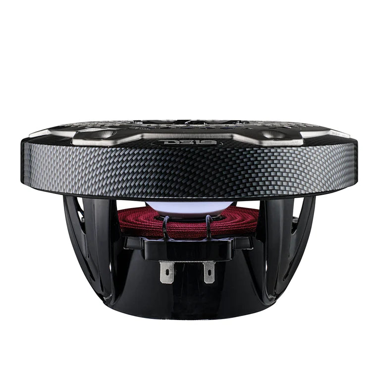 CF-65M NXL 6.5" 2-Way Coaxial Marine Speaker With LED RGB Lights 100 Watts Rms 4-Ohm - Black Carbon Fiber