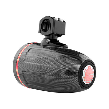 CF-X6TPNEO NXL 6.5" Neodymium Marine and Powersports Towers with Built-in Passive Radiator, 1" Driver and LED RGB Lights 150 Watts Rms -Black Carbon Fiber