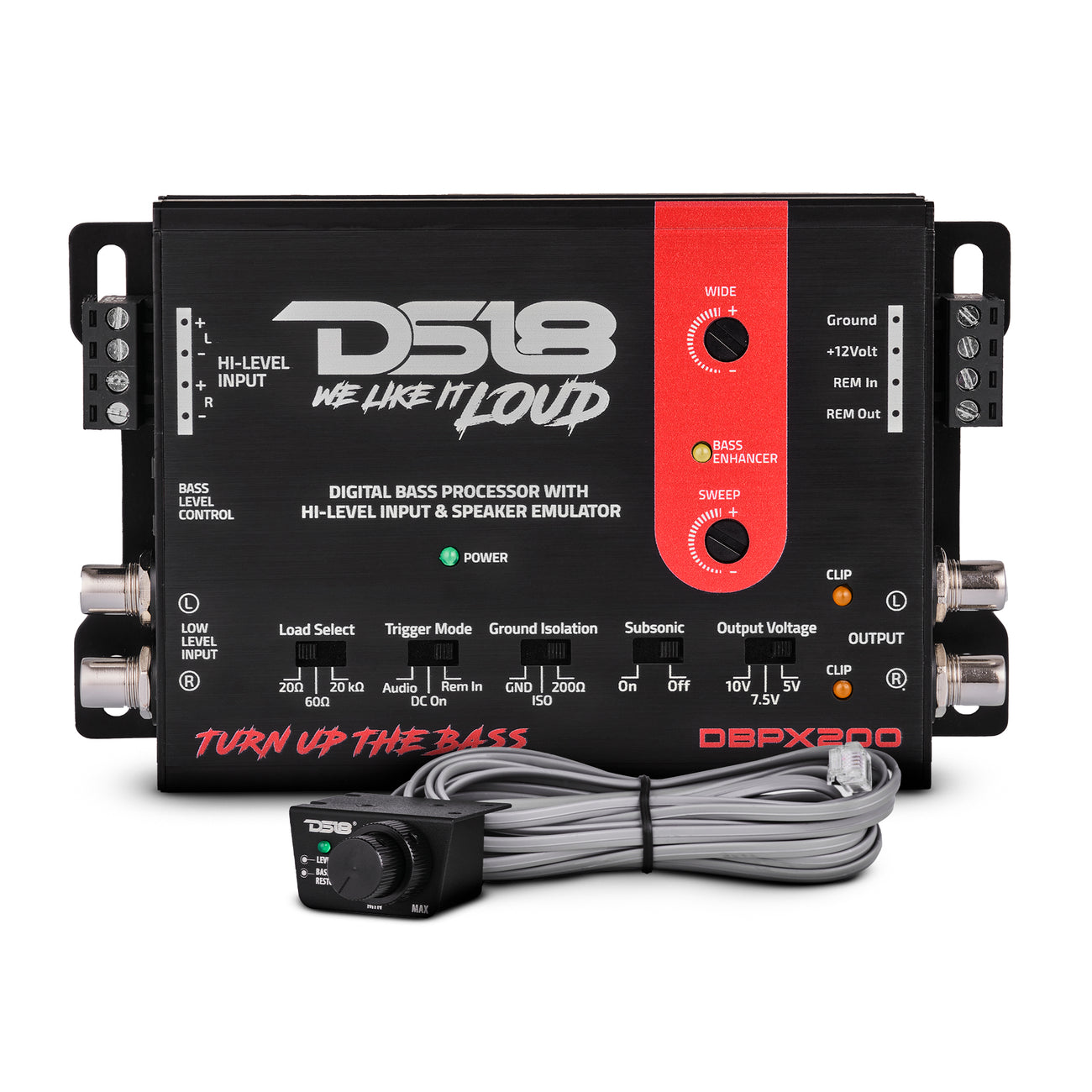 DBPX200 Digital Bass Processor With Hi to Low Signal Converter & Speaker Emulator