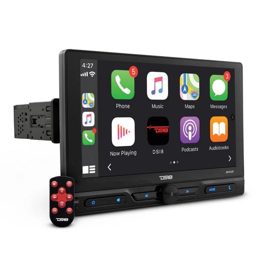 DDX10.5CP 10.5" Floating Adjustable Modular Touchscreen Mechless Single-DIN Head Unit with Bluetooth, Apple Car Play, Android Mirror Link, USB, AUX, SD, AM, FM