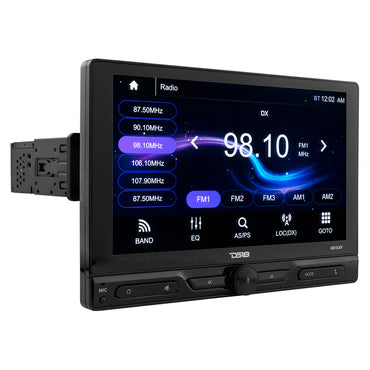 DDX10.5CP 10.5" Floating Adjustable Modular Touchscreen Mechless Single-DIN Head Unit with Bluetooth, Apple Car Play, Android Mirror Link, USB, AUX, SD, AM, FM