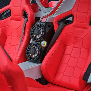 SLG-WFCC66LD Polaris Slingshot Waterfall Center Console Loaded | 2 x NXL-IQ6/BK & 2 x PRO-TW7LD and Digital LED Lights | 2015 - Current