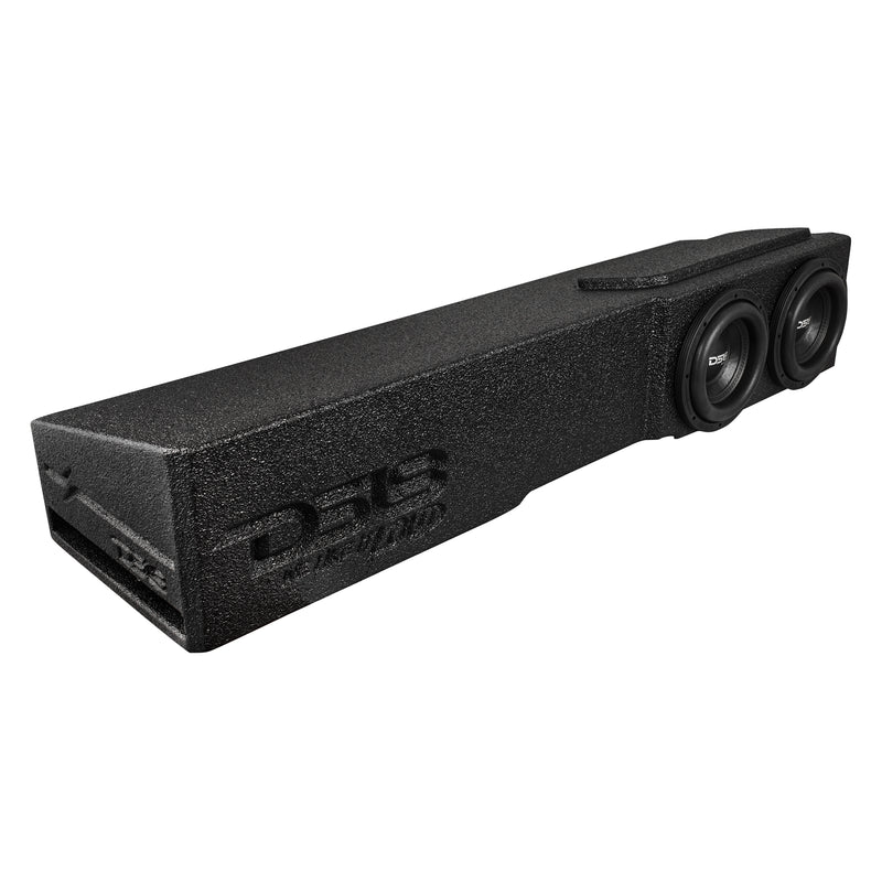EBM-FFPUFCG-2X8.LDPKG Loaded 2 x 8" Subwoofer Enclosure for Chevy/GMC Crew Cabs (2007-2024) and Ford F-150/Super Duty Crew Cabs (2009-2024)