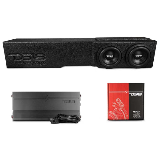 EBM-FFPUFCG-2X8.LDPKG Loaded 2 x 8" Subwoofer Enclosure for Chevy/GMC Crew Cabs (2007-2024) and Ford F-150/Super Duty Crew Cabs (2009-2024)
