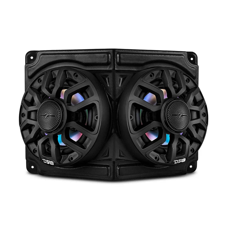 EN-OSP62 Universal Overhead Flat Mount Pod For Two 6.5” Speakers - Great for ATVs, UTVs, Golf Carts, Boats and more