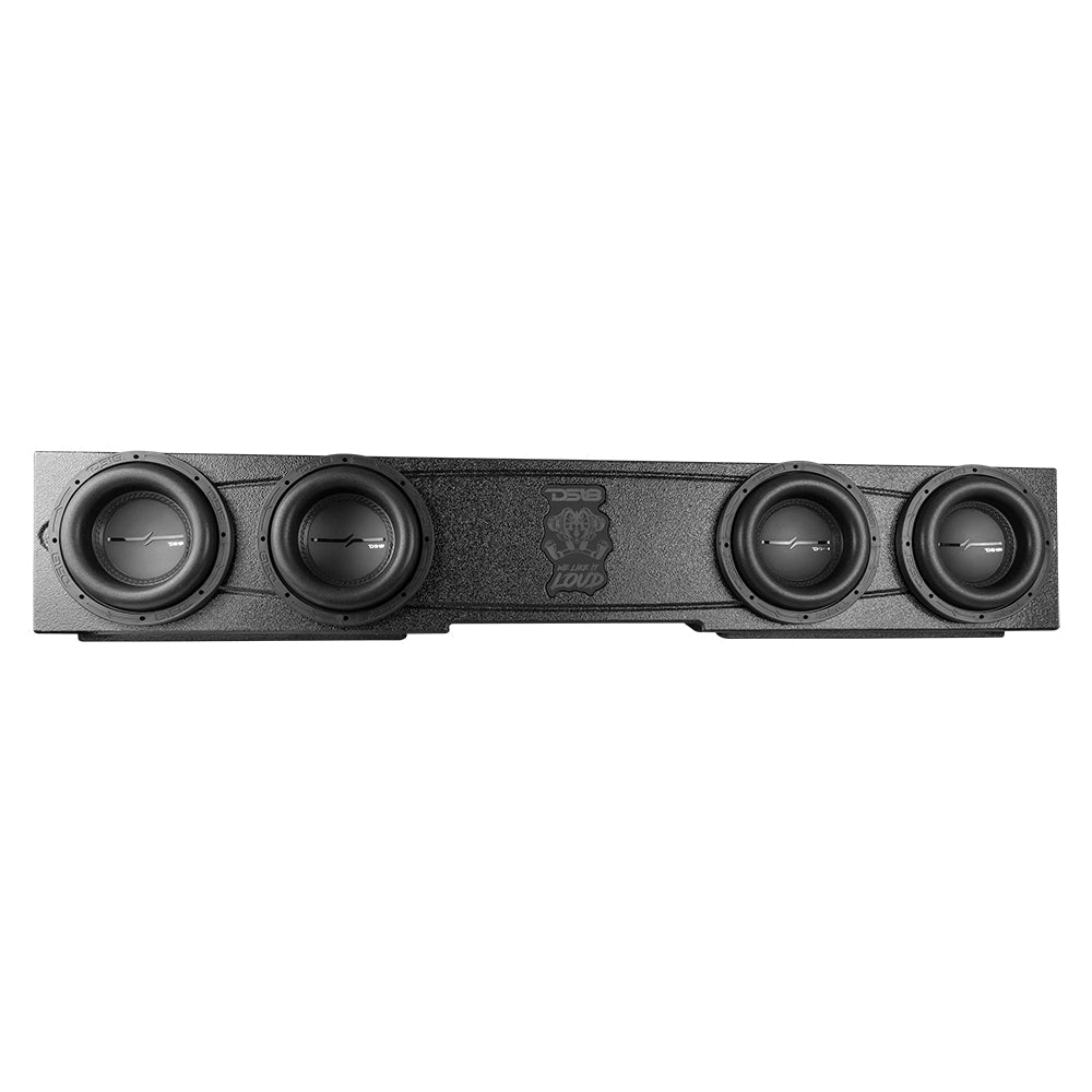 ENS-CHEVY14-4X8 Quad 8" Ported Subwoofer Enclosure For CHEVY Silverado and GMC Sierra Crew Cab 4 Door 14-18