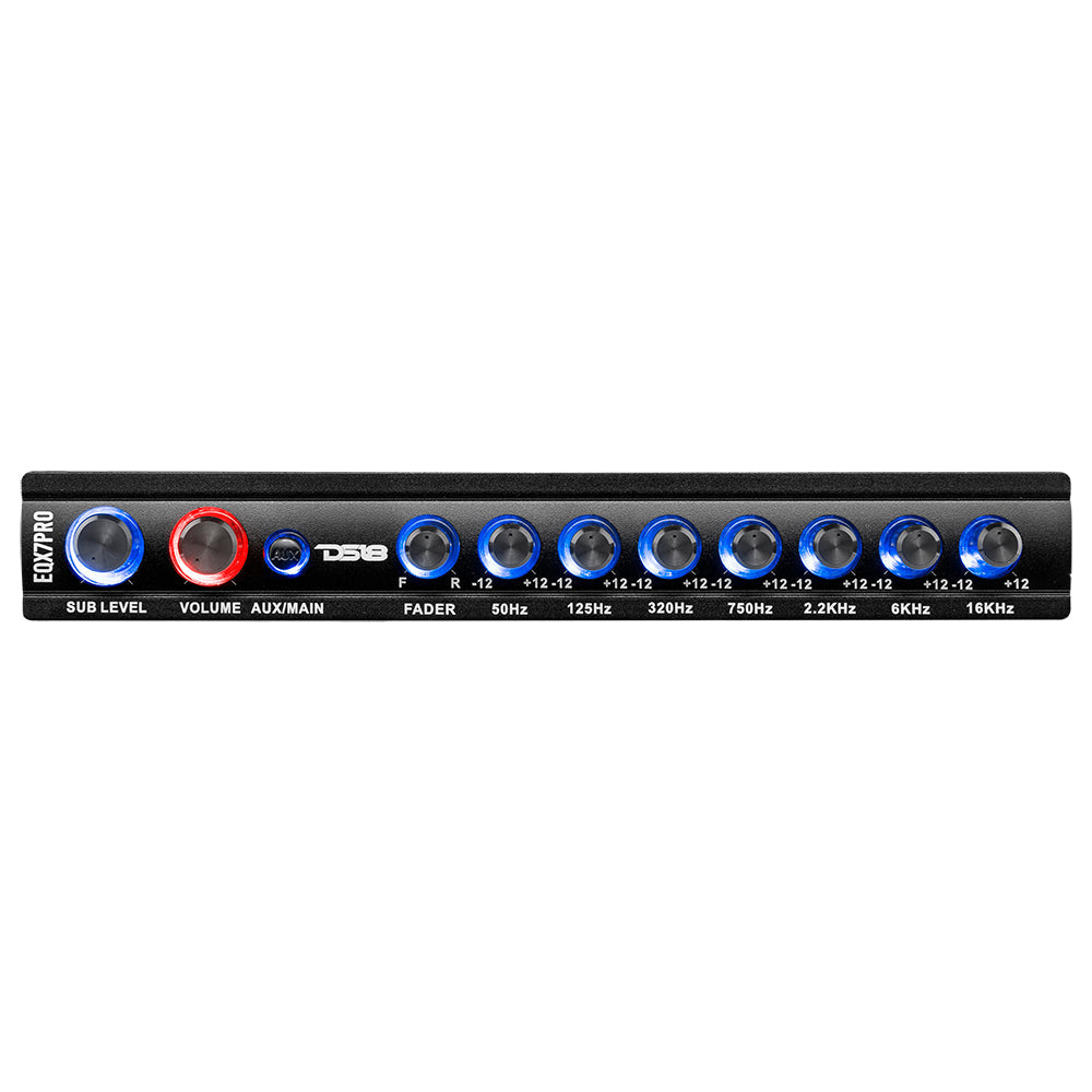 EQX7PRO High Volt 7-Band Equalizer with High Level Input, Auto Turn On And High Volt LED Indicator