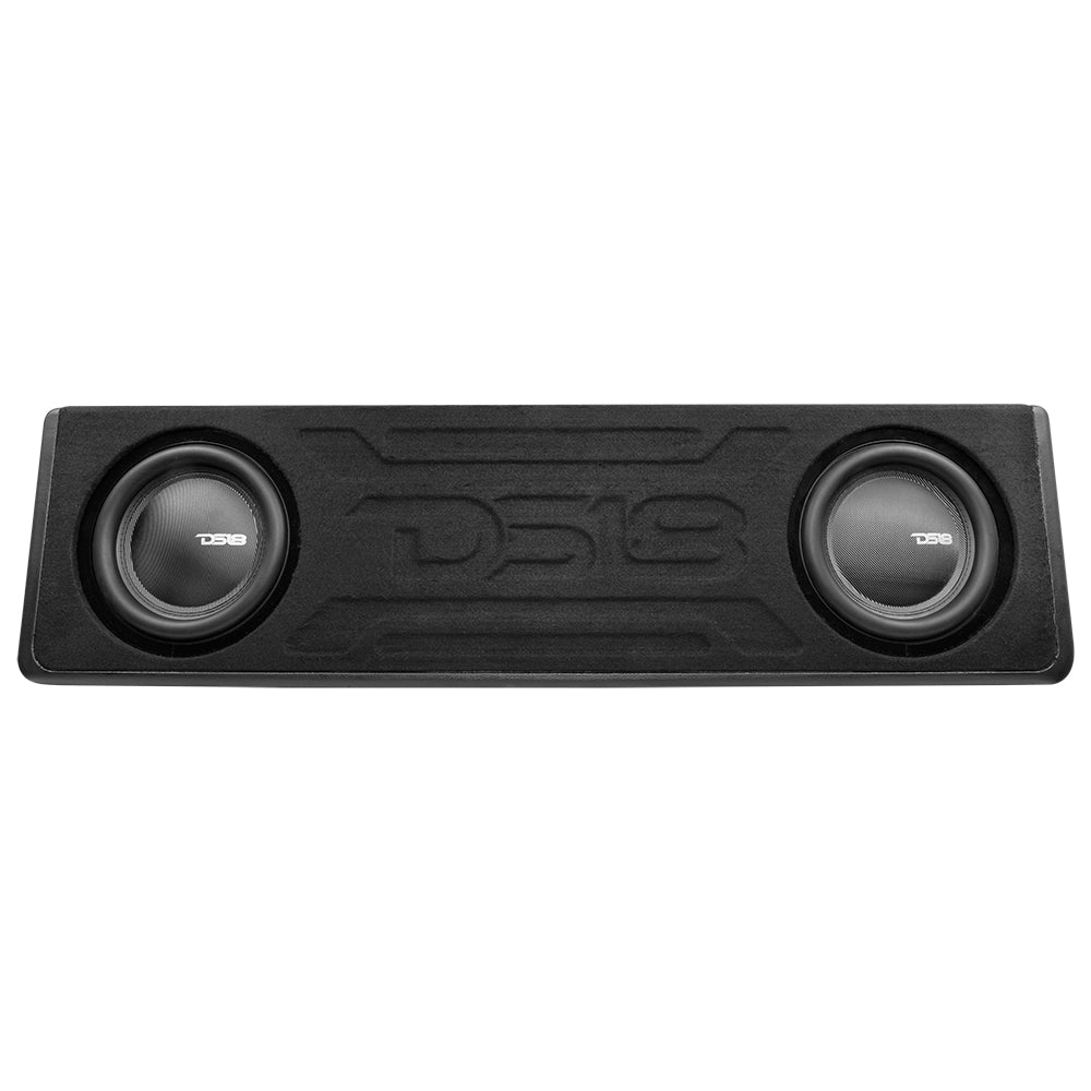 EXCL-F150BASS1LD-PKG Ford F-150 2 x 10" Subwoofer carregado com caixa de som com acabamento em vinil e luzes LED Dream (FEITO NOS EUA)