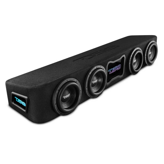 EXCL-FORDBASS.FF/17-UP-LDPKG Ford F-150 Forward Firing Loaded Subwoofer Enclosure with Dream LED Lights, Amplifier and Wiring Kit