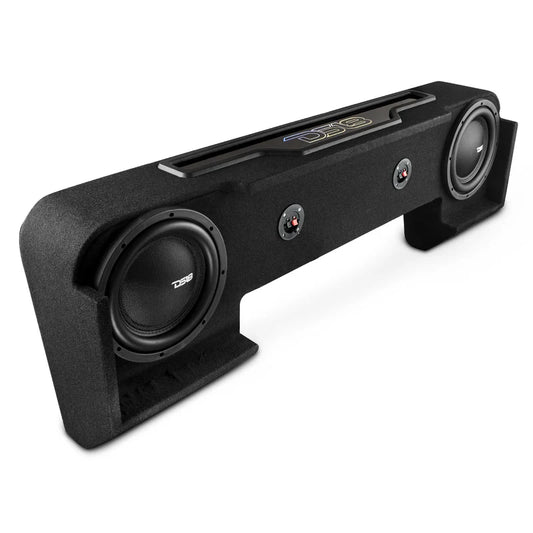 EXCL-RAMBASS.DF/21-UP.LDPKG Dodge Ram Down Firing Subwoofer Enclosure with Dream LED Light, Amplifier and Wiring Kit