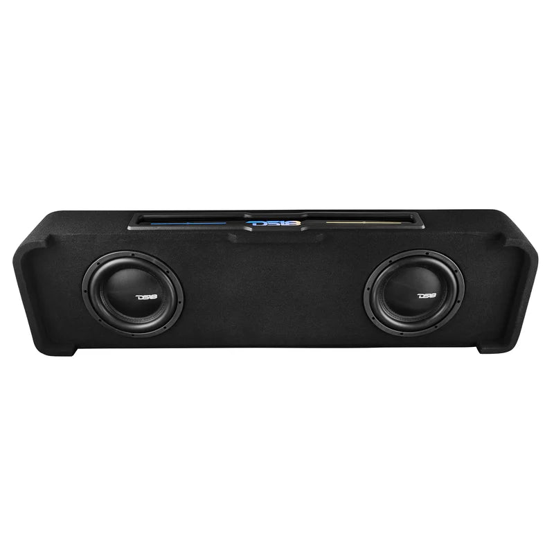 EXCL-SILVERADOBASS.DF/14-21.LDPKG Chevy Silverado Down Firing Loaded Subwoofer Enclosure with Dream LED Lights, Amplifier and Wiring Kit