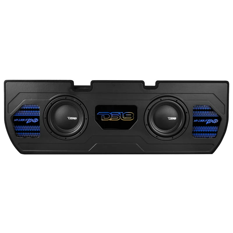 EXCL-TUNDRABASS1.LDPKG Exclusive Dual 10" Sealed Subwoofer Enclosure Package for 22-Up Toyota Tundra 1200 Watts Rms