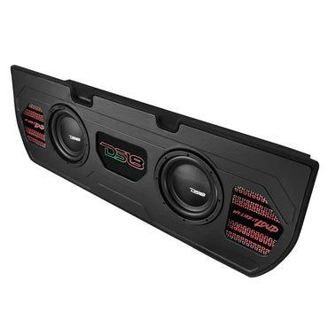 EXCL-TUNDRABASS1.LDPKG Exclusive Dual 10" Sealed Subwoofer Enclosure Package for 22-Up Toyota Tundra 1200 Watts Rms