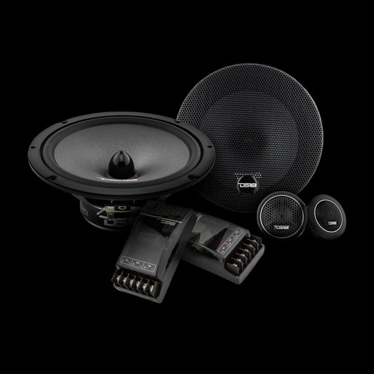 Sistema de altavoces de componentes de 2 vías EXL-SQ6.5CX, 150 vatios RMS, 4 ohmios