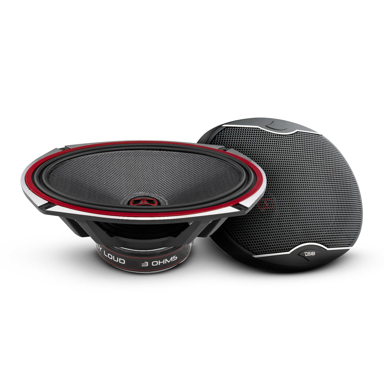 EXL-SQ6.9 Alto-falante coaxial de 2 vias com cone de fibra de vidro 160 Watts RMS 3 Ohm