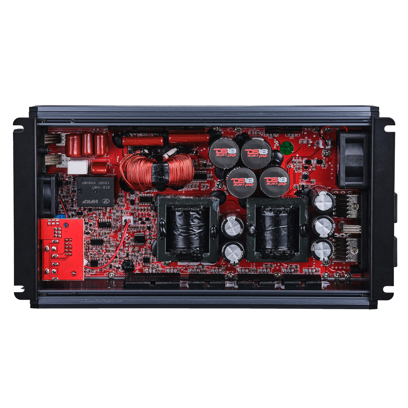 Amplificador compacto de rango completo de clase D de 1 canal FRP-3.5K/BL, 3500 vatios RMS a 1 ohmio, color azul
