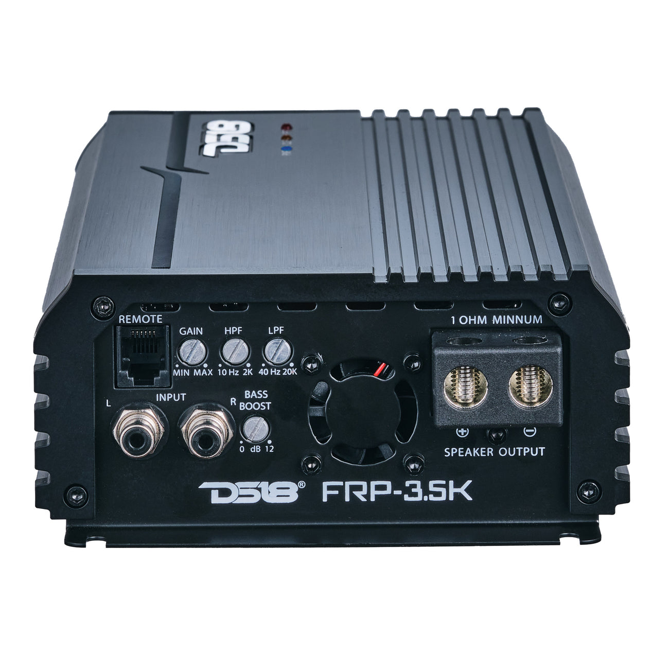 Amplificador compacto de rango completo de clase D de 1 canal FRP-3.5K/BL, 3500 vatios RMS a 1 ohmio, color azul
