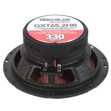 GXT65.2HR 6.5” 2 WAY COAXIAL SPEAKER HIGH QUALITY WITH BLACK CARBON FIBER RED GLASS FIBER MIXED