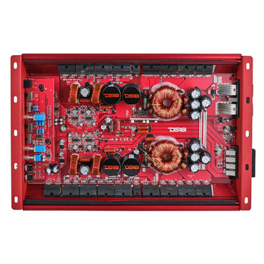 H-KO340/RD HOOLIGAN KO Full Range Class D 4-Channel Amplifier 4 x 300 Watts Rms @ 4-Ohm Made In Korea