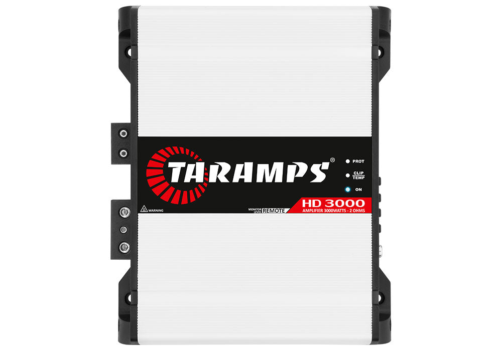 HD3000-2OHM TARAMPS TARAMPS HD 3000 1 CANAL 3000 WATTS RMS AMPLIFICADOR DE ÁUDIO PARA CARRO