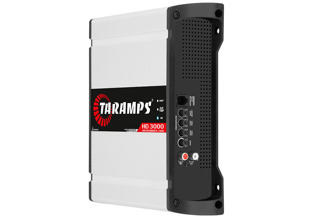 HD3000-2OHM TARAMPS TARAMPS HD 3000 1 CANAL 3000 WATTS RMS AMPLIFICADOR DE ÁUDIO PARA CARRO
