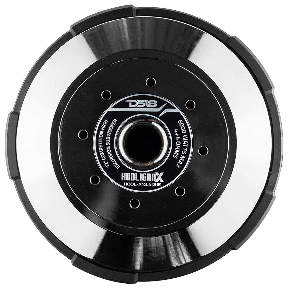 Subwoofer HOOL-X12.2DHE de 12" de alta excursión, 4000 vatios RMS, 4" DVC de 2 ohmios