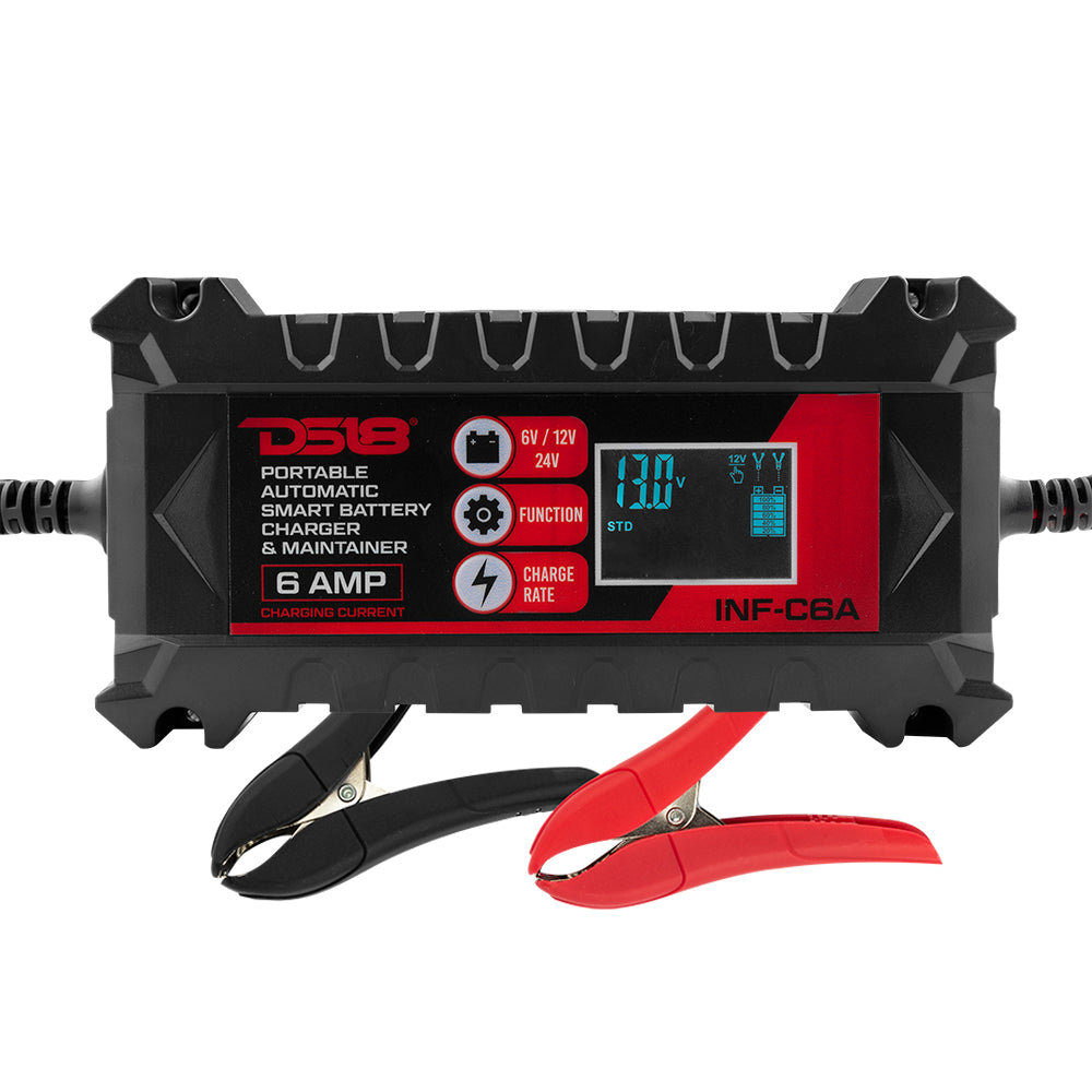 INF-C6A Automatic Smart Lithium and AGM Car Battery Charger & Maintainer