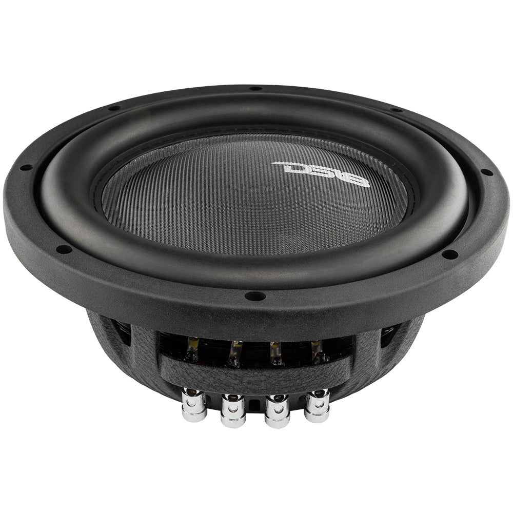 Subwoofer de fibra de vidro de montagem rasa IXS10.2D de 10" 600 Watts RMS DVC 2 Ohm