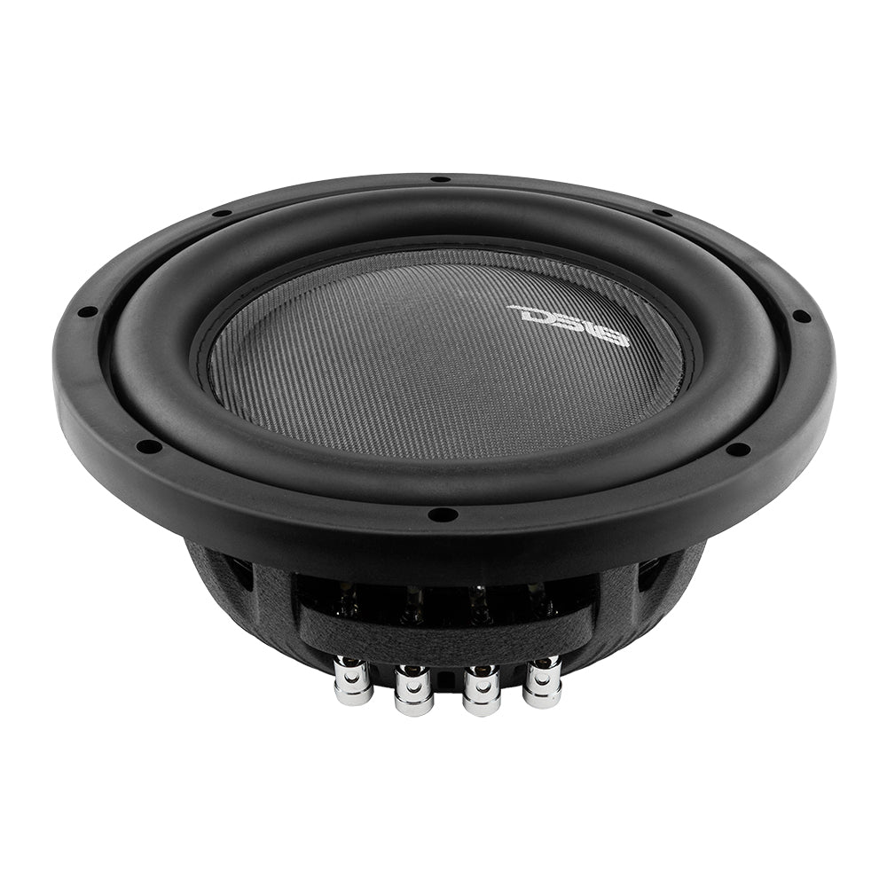 IXS10.4D Subwoofer de fibra de vidrio de 10" de montaje superficial IXS de 600 vatios RMS DVC de 4 ohmios