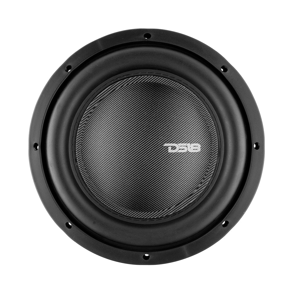 Subwoofer de fibra de vidrio de 10" de montaje superficial IXS10.4S, 600 vatios RMS, SVC de 4 ohmios