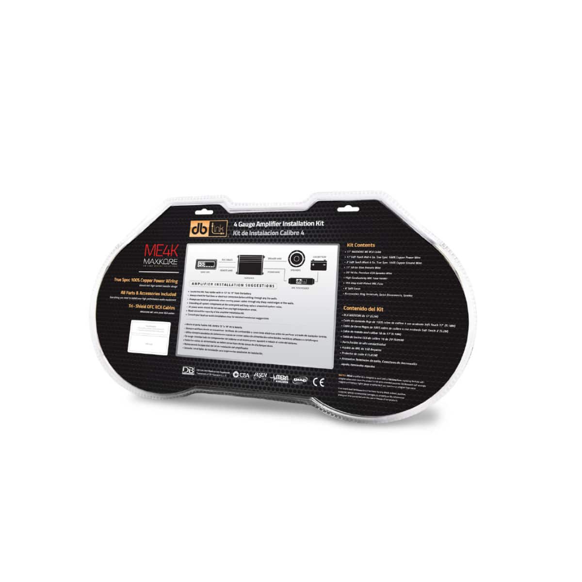 KIT DE AMPLIFICADOR MAXKORE ME4K DB LINK 4G CON CABLE DE COBRE 100 %