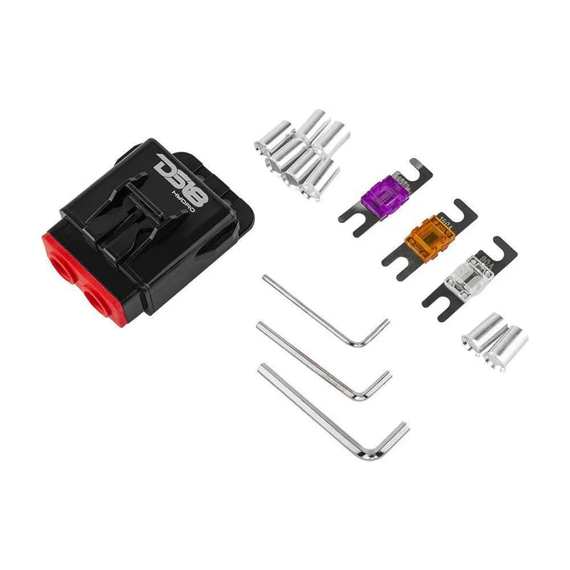 MFH4 Marine Grade Fuse Holder 4-GA, Fuses Included