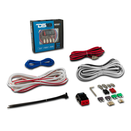 MOFCKIT8 8-GA Marine Tinned OFC Amplifier Installation Kit - WHITE