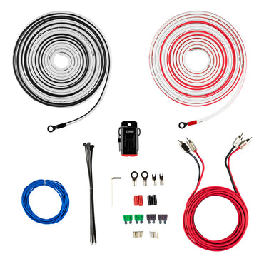 MOFCKIT8 8-GA Marine Tinned OFC Amplifier Installation Kit - WHITE