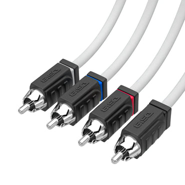 MOFCR-25FT.4CH RCA Marine Grade Tinned 100% Copper OFC 25 Feet / 4 Channel - WHITE