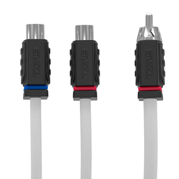 MOFCR-2F1M RCA Marine Grade Tinned 100% Copper OFC Y Connector 2 FEMALE to 1 MALE - WHITE