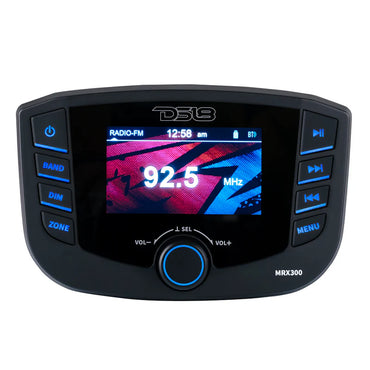MRX300 Marine Headunit TFT screen , 3 Zones, 4 volts Output, Bluetooth, RDS 4X50 Watts