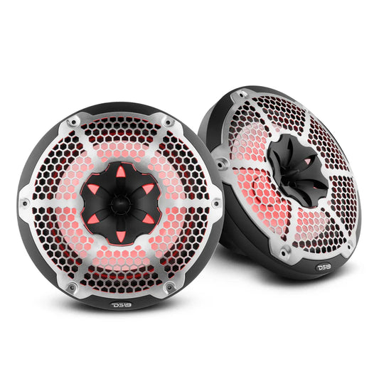 NXL-10M/BK NXL 10" 2-Way Coaxial Marine Speaker With LED RGB Lights 200 Watts Rms 4-Ohm -Black