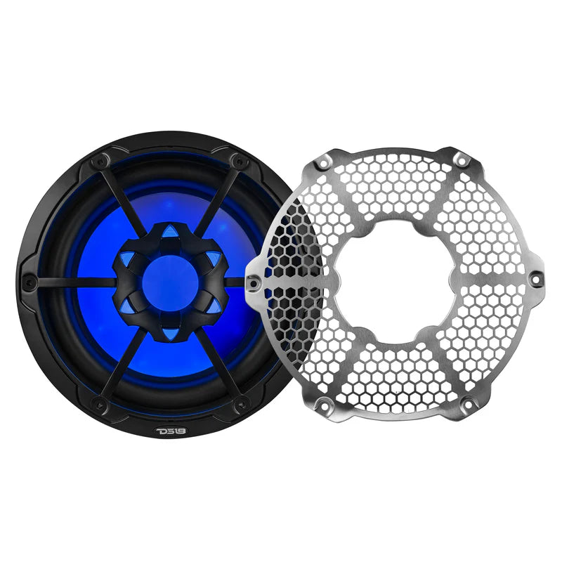 NXL-10SUB/BK NXL 10" Marine Subwoofer with RGB LED Lights 300 Watts Rms SVC 4-Ohm - Black